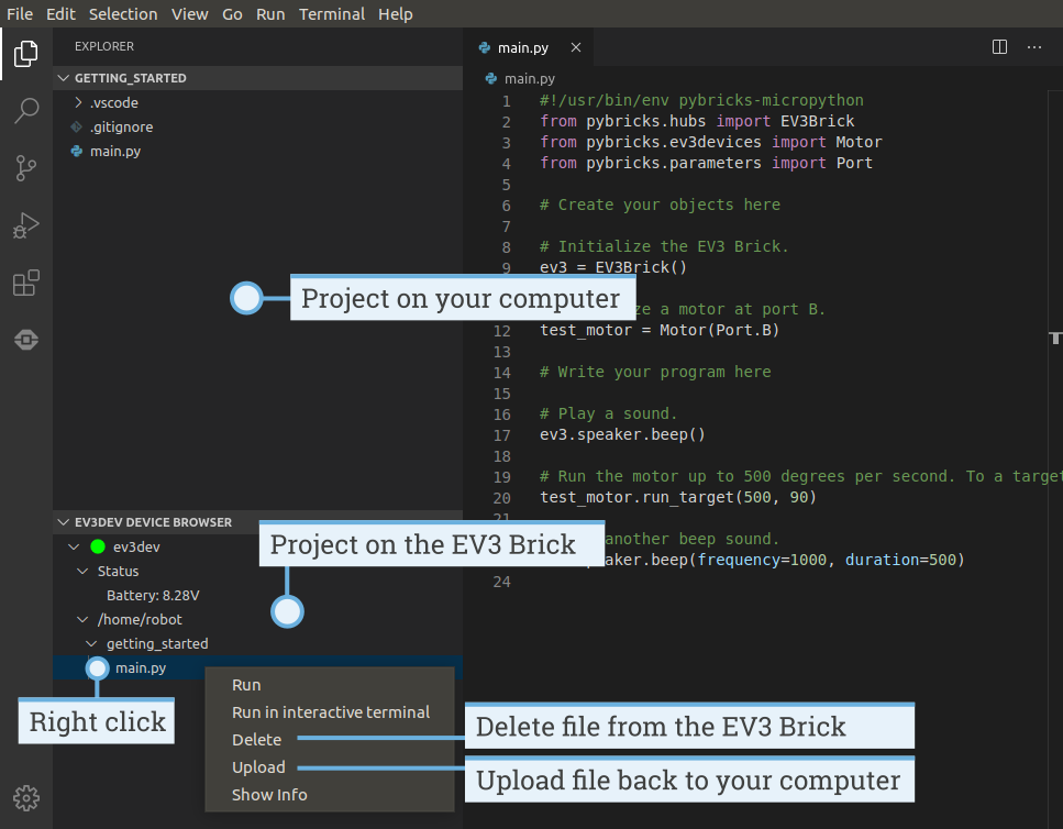 Creating and running programs — ev3-micropython 2.0.0 documentation