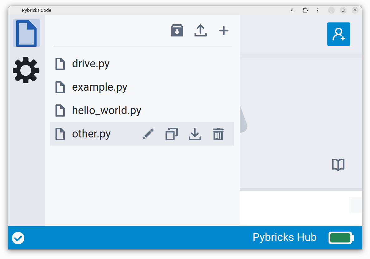 Managing program files