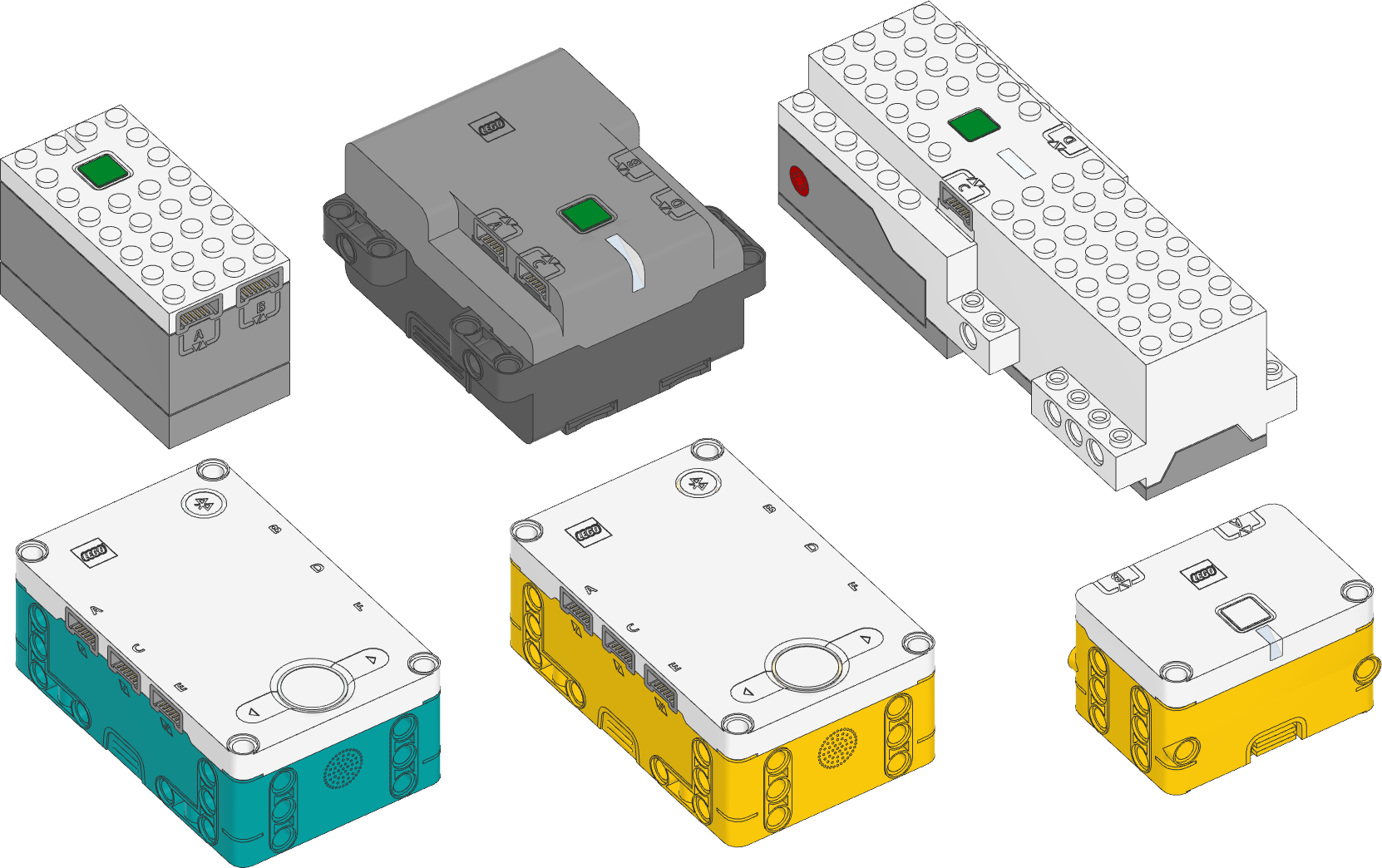 LEGO Powered Up Hubs.