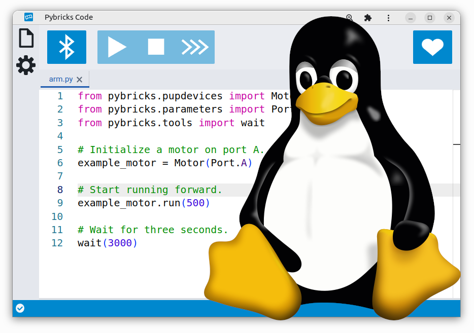 Using Pybricks on Linux