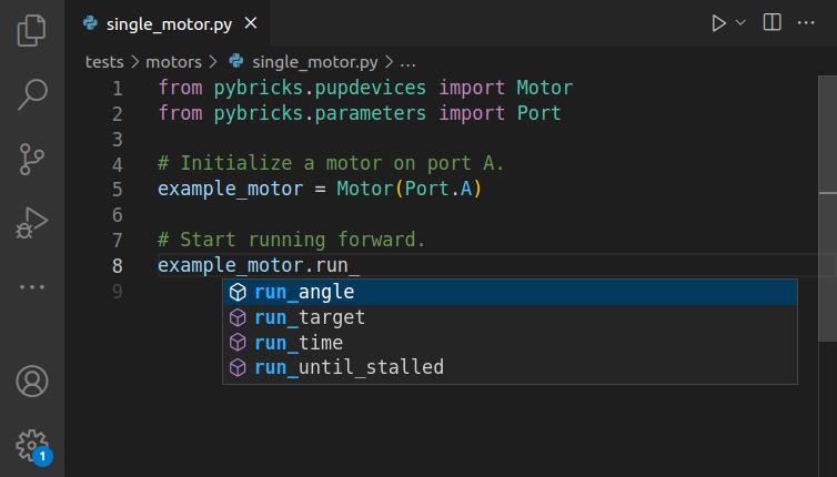 Using Pybricks with Visual Studio Code