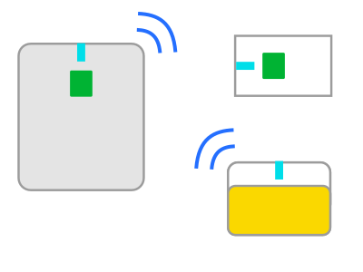 Hub to hub communication using data broadcasting